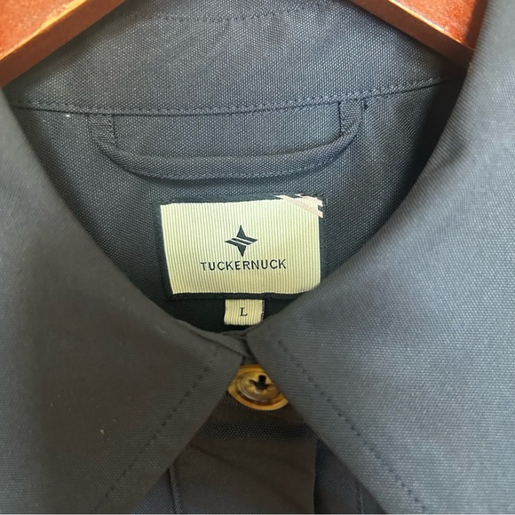 Tuckernuck Jacqueline blue Aline maxi dress size large with pockets - Picture 5 of 8